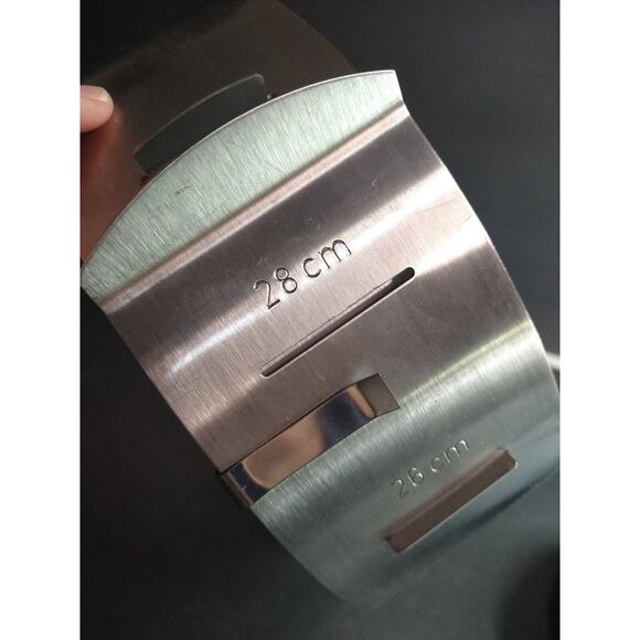 Zenker Patisserie Stainless Steel Adjustable Cake Slicing Mold 26–28cm Germany - Picture 7 of 16